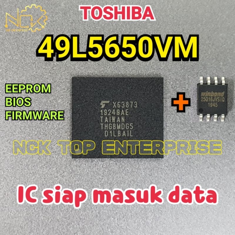 TOSHIBA 49L5650VM EEPROM / BIOS / FIRMWARE eMMC 4GB + 25Q16