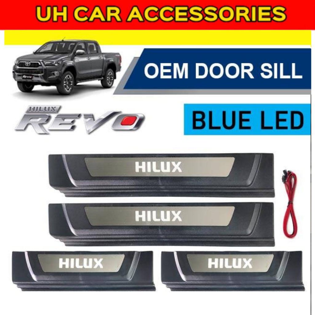 TOYOTA HILUX REVO ROCCO ROGUE 2016 2023 DOOR SIDE SILL PLATE STEP