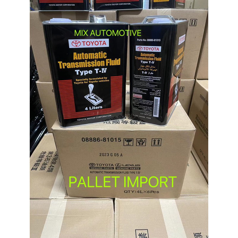 100 ORIGINAL TOYOTA T4 TYPE4 ATF AUTO TRANSMISSION FLUID 0888681015