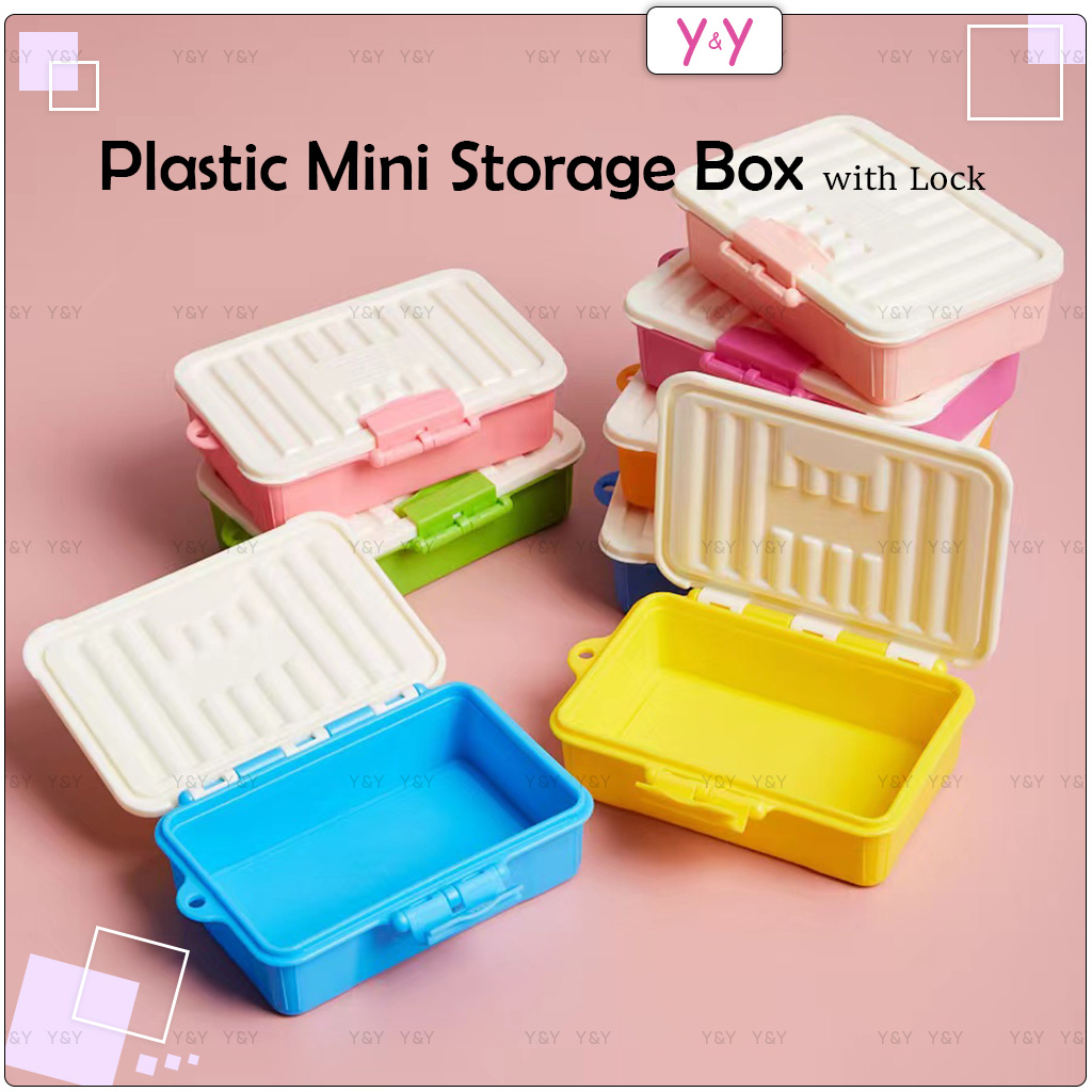 Y&Y Eco Milky PP Plastic Mini Storage Box with Cover Lock / Small ...