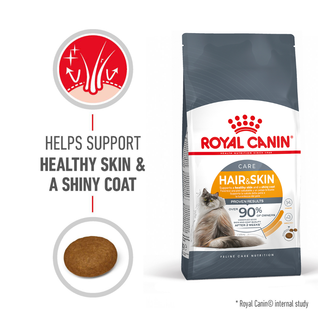 Royal Canin Hair & Skin Care Adult Dry Cat Food 2KG (Expiry Date