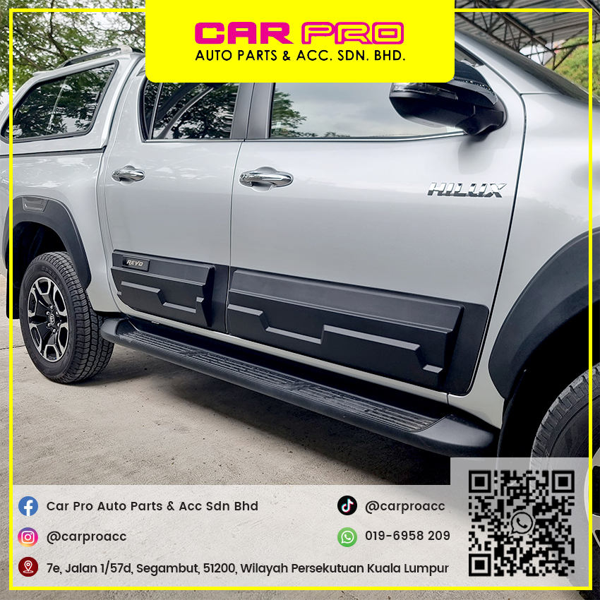 Toyota Hilux Revo Rocco Rogue 2016 2023 MATT BLACK Side Doors