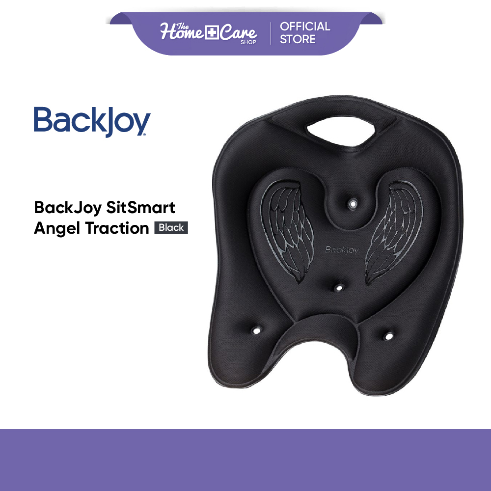 BACKJOY SitSmart Angel Traction (Black) | Shopee Malaysia