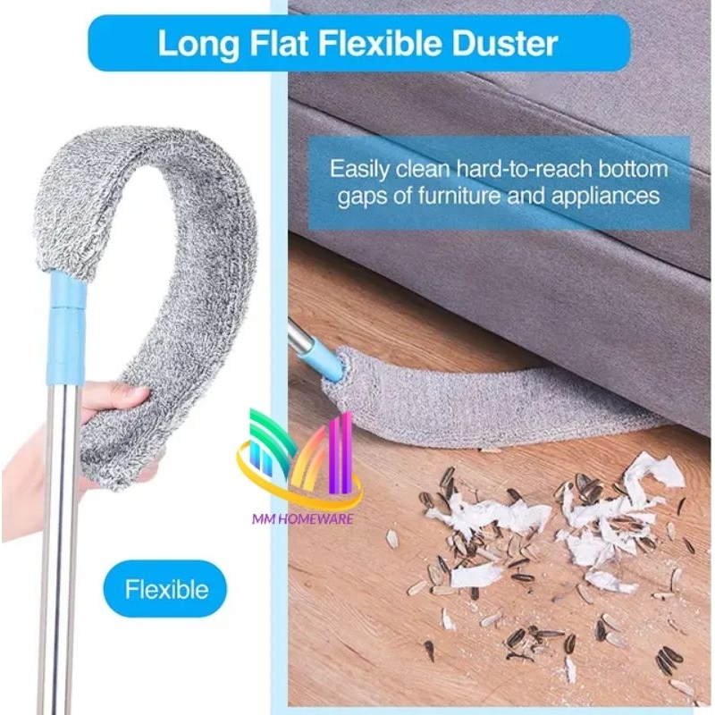 6-Pack Retractable Gap Dust Cleaner Cloths - Reusable Microfiber Furniture Duster Refills For Hard-to-Reach Areas