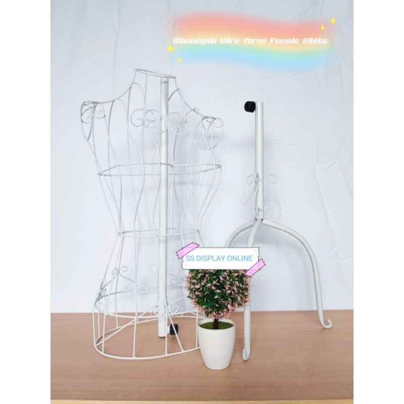 SSDR Female Metal Wire Dress Form Mannequin - Adjustable Height Wire ...