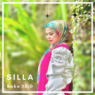 SILLA Hijab Bawal Anti Kedut Eksklusif BAKE  -[Free Brooch] Tudung Bawal Bidang 45