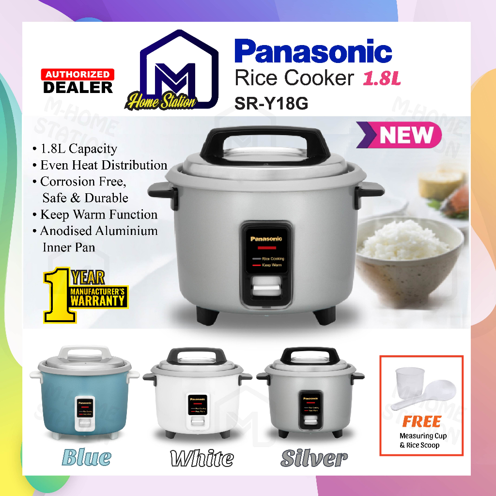 Panasonic 1.8L Conventional Rice Cooker SR-Y18G Periuk Nasi SR-Y18 SR ...