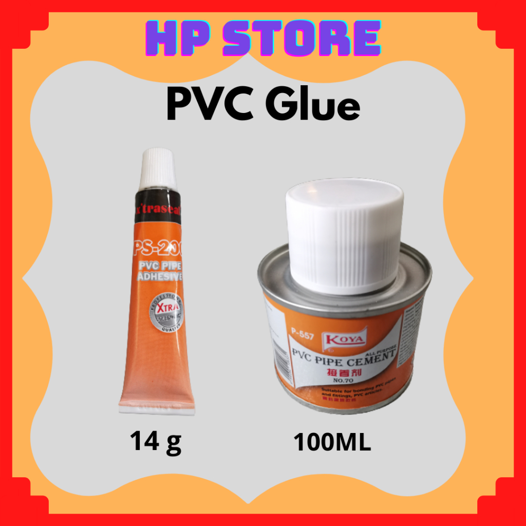 Malysia X'traseal B.Bond PVC Glue Pipe Adhesive Glue PVC Gam Solvent Cement Gum PVC 100ml 14g