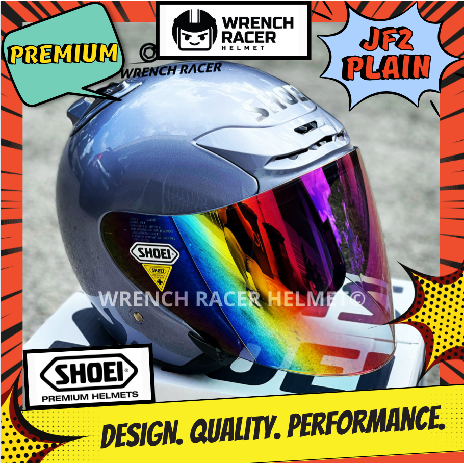 Helmet SHOEI JFORCE 2 Helmet / SHOEI JF2 Plain Helmet (Premium 1 to 1) |  Shopee Malaysia