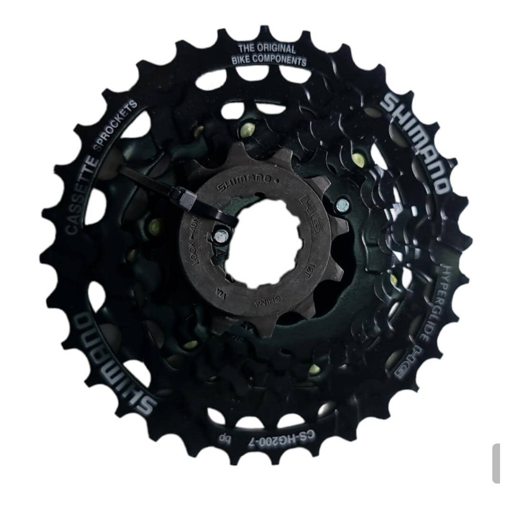 SHIMANO CS HG200-7 Speed cassette HYPERGLIDE Black MTB Cassette ...