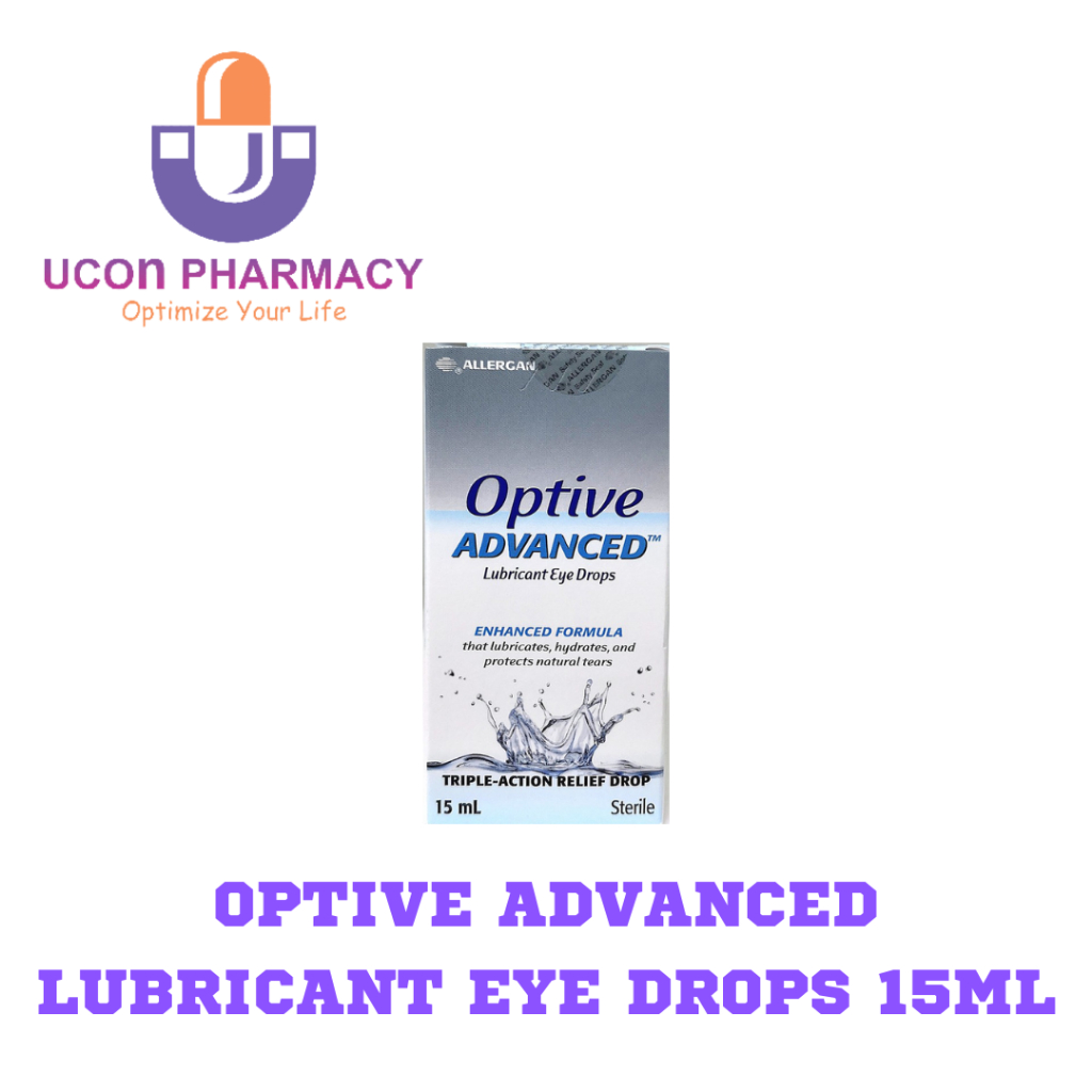 Optive Advanced lubricant eye drops 15ml (EXPIRY DATE 16/2/2024