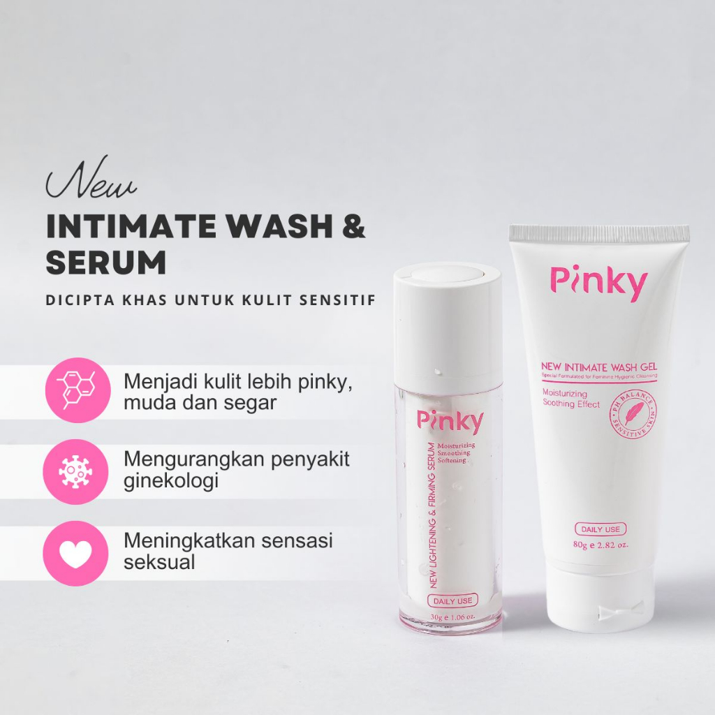 Pinky New Intimate Hygiene Duo Set (New Intimate Wash Gel 80g & New