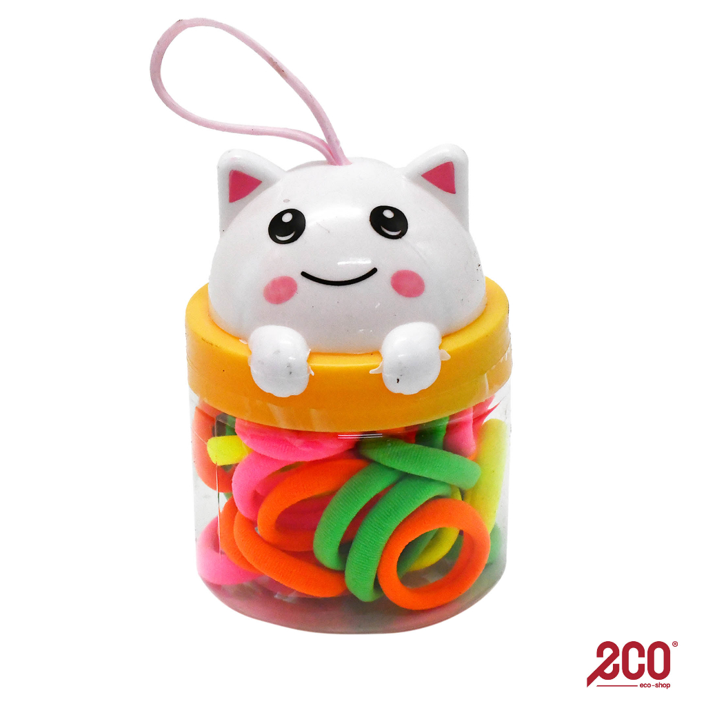 Ell's Colourful Elastic Rubber Hair Ties / Hair Bands (± 45pcs/pack