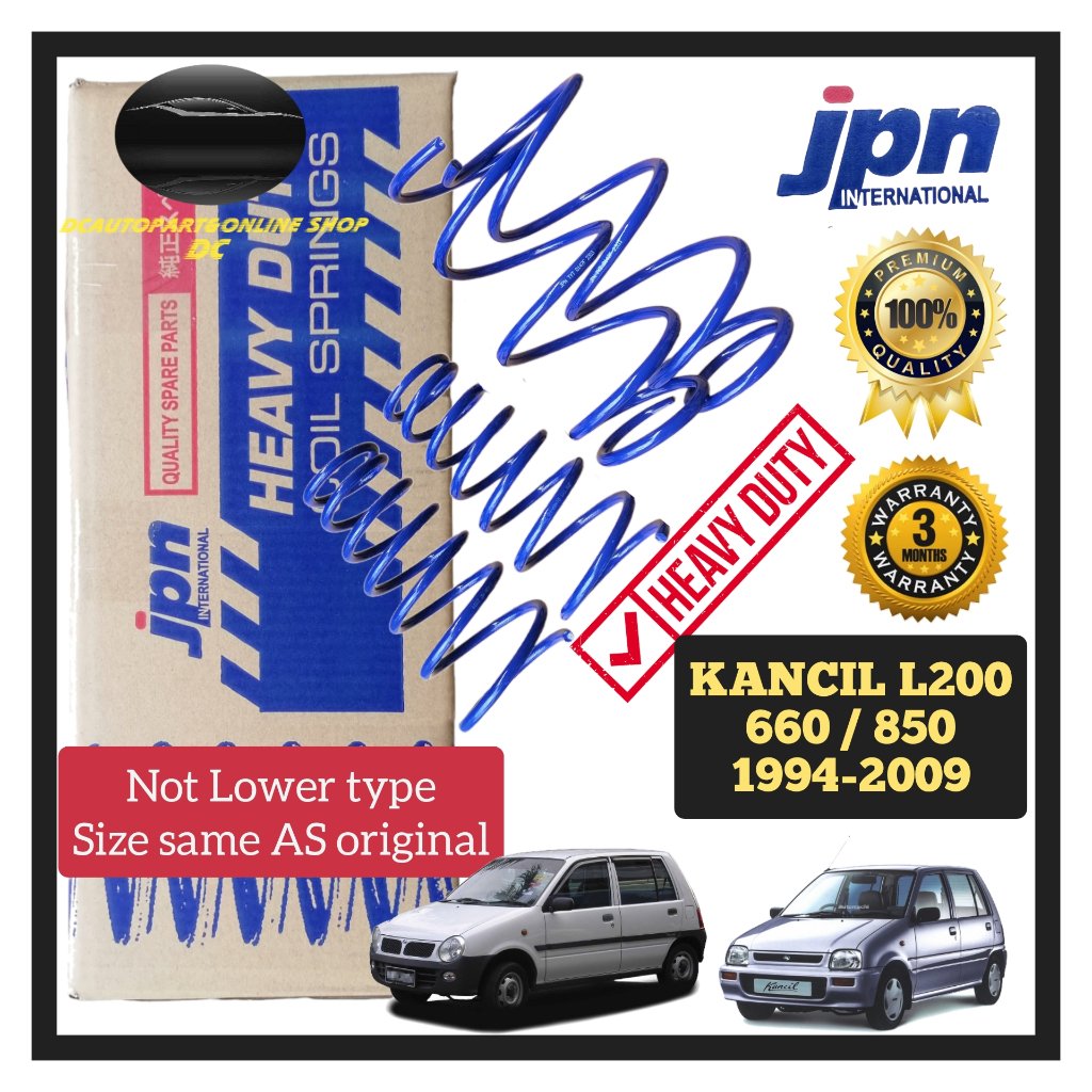 JPN INTERNATIONAL HEAVY DUTY COIL SPRING PERODUA KANCIL 660 850 L200 ...