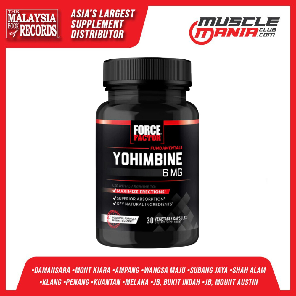 Force Factor Yohimbine 6mg 30 Capsules Shopee Malaysia 3754