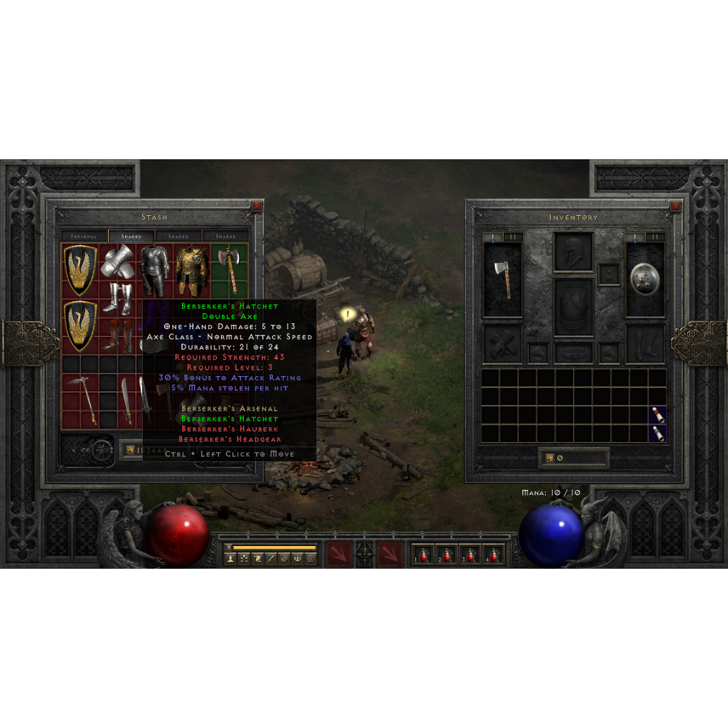 Diablo II Resurrected (Non ladder) Set Item Berserker's Hatchet