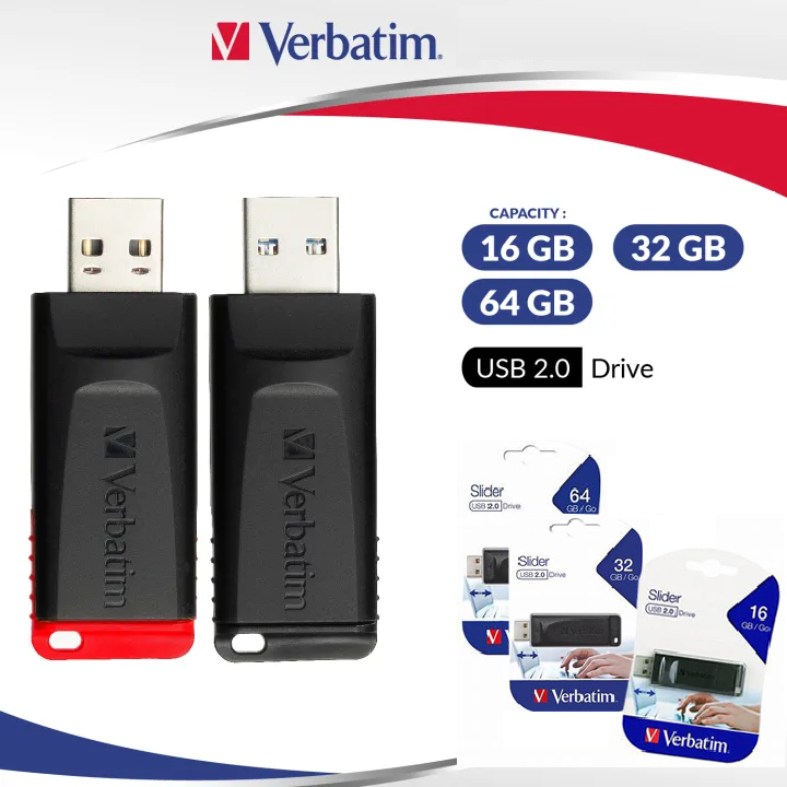 Verbatim New Slider USB 2.0/ Store N' Stay Nano USB 2.0 Flash /Thumb