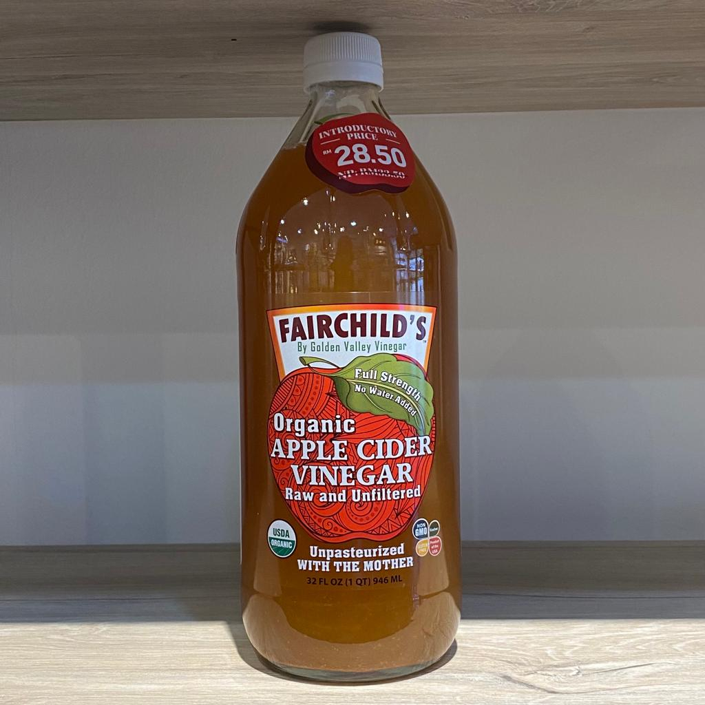 Fairchild's By Golden Valley Vinegar Organic Apple Cider Vinegar 946ml