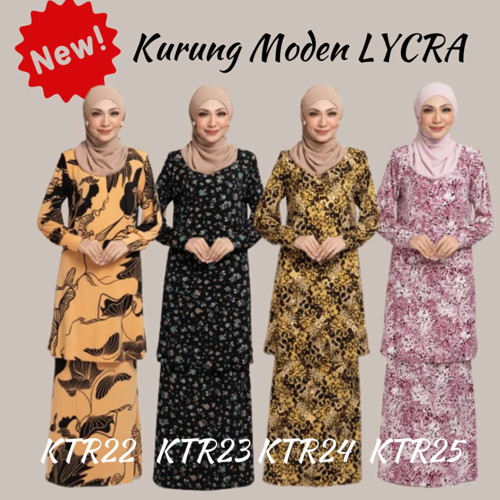 Latest Edition 2023 Ironless Baju Kurung Moden Premium Lycra Korea