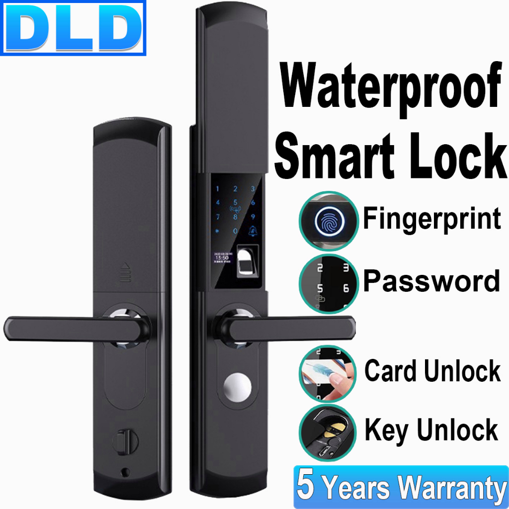 DLD Digital Lock Waterproof Smart Door Lock Set 100PCS Fingerprint Door
