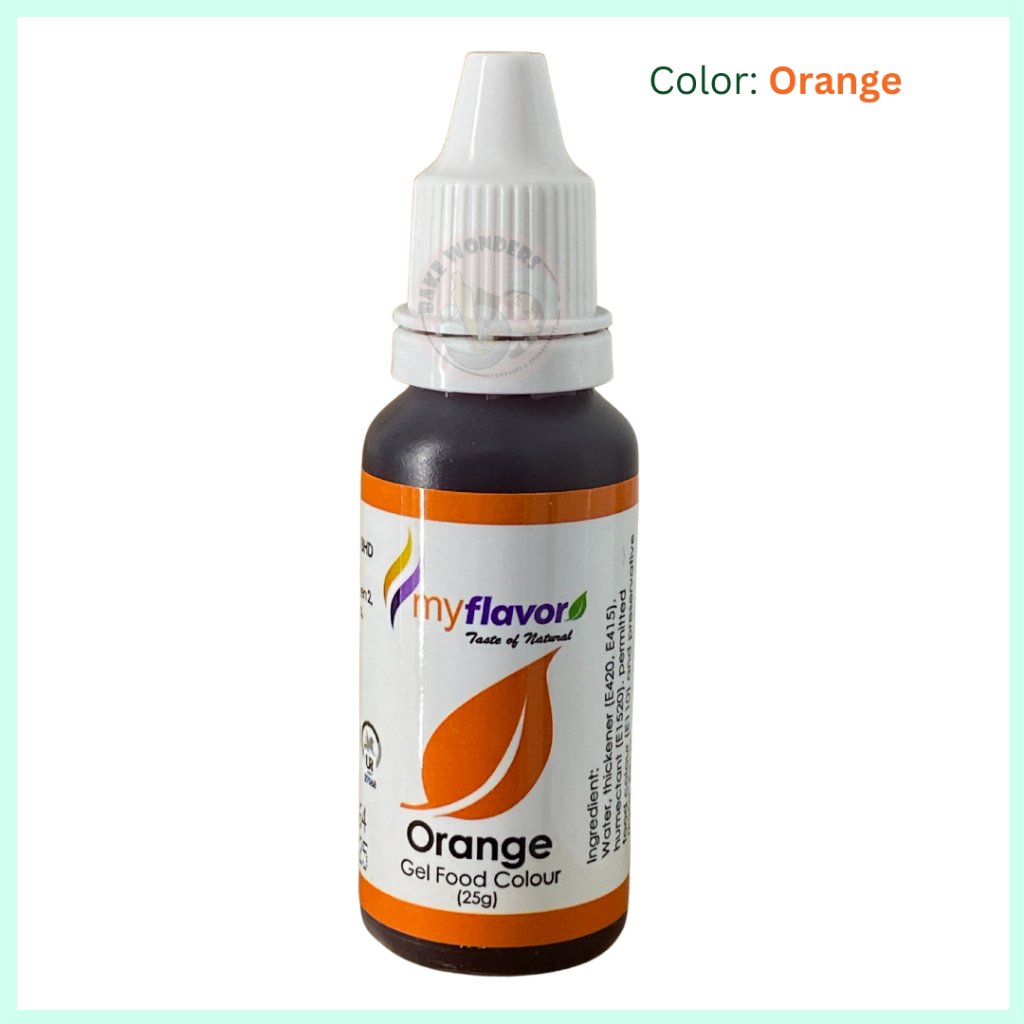 Myflavor Gel Food Colour/Pewarna Gel Makanan/Food colouring/Edible gel
