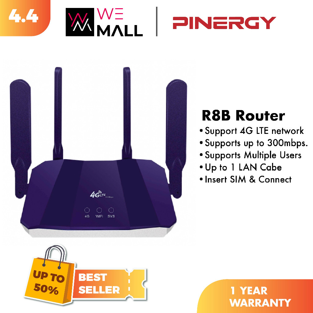 Pinergy R8B 4G LTE Wifi Router 300Mbps Modem Router | Shopee Malaysia