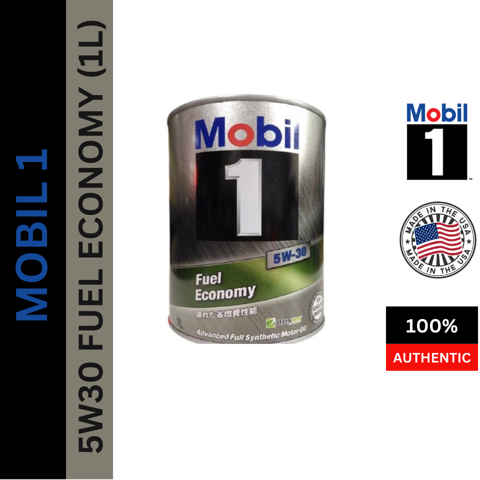 (MADE IN USA) MOBIL 1 5W30 TIN ENGINE OIL 1L (117131) MINYAK HITAM