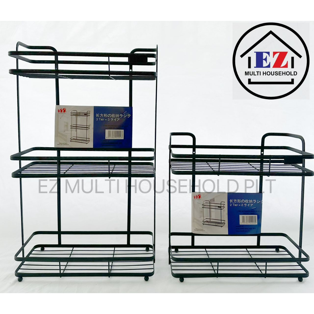 3 TIERS/ 2 TIERS COATED RECT. BATHROOM RACK / COATED RAK SHAMPOO SEGI