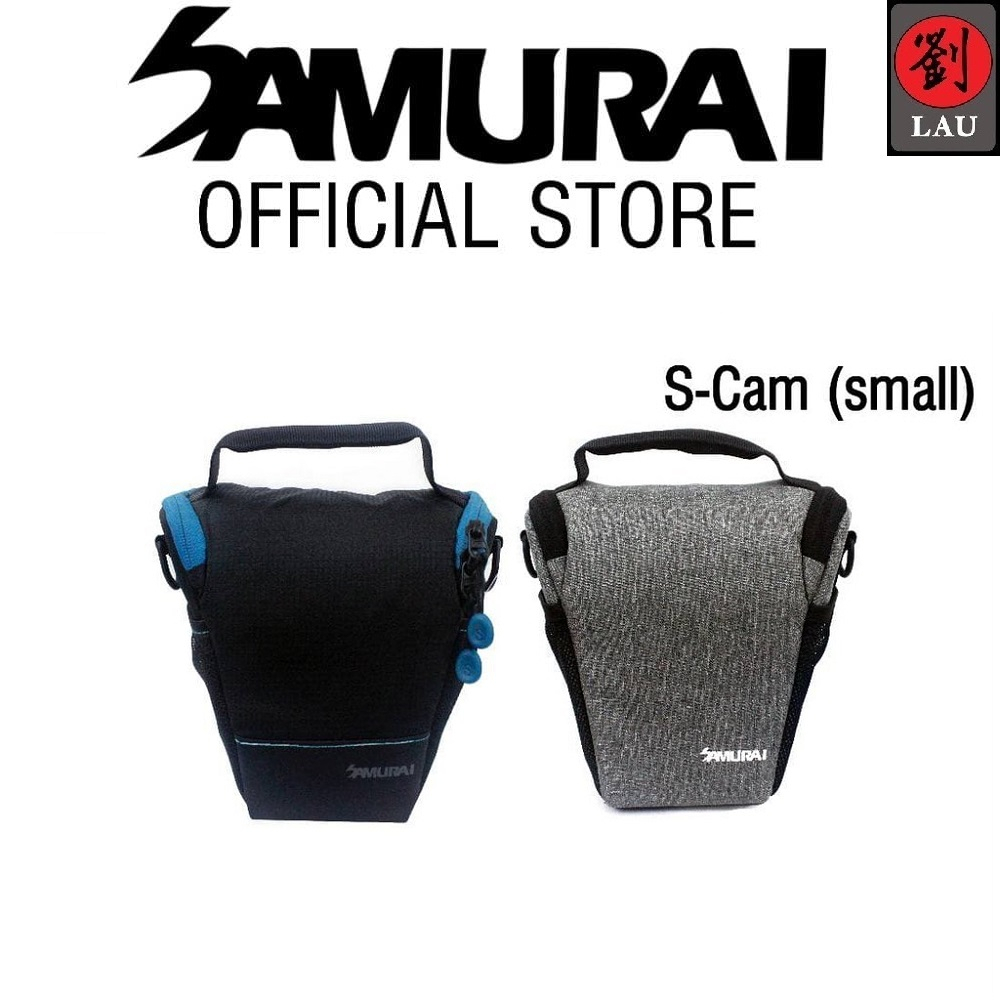 Samurai Camera Bag Pouch S-Cam-01/02 Small - Black/Gray | Shopee Malaysia