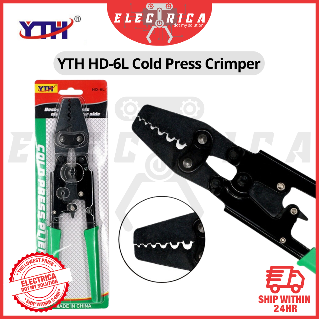 YTH HD-6L Terminals Crimping Tools Self-adjustable Crimping Plier Hand ...