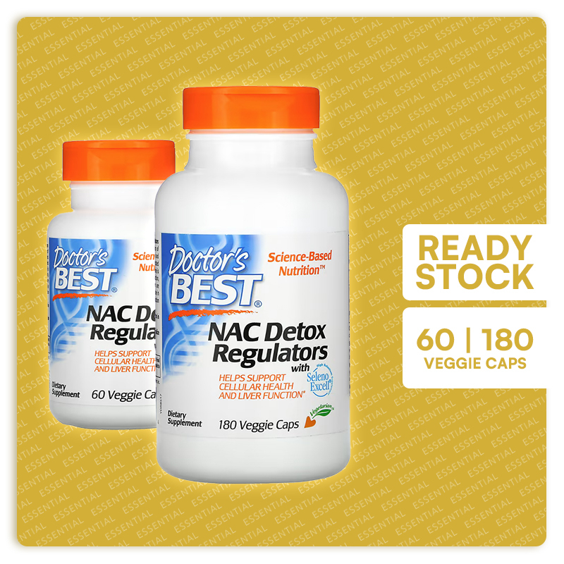 [Ready Stock] Doctor's Best, NAC Detox Regulators ( 60 | 180 veggie ...