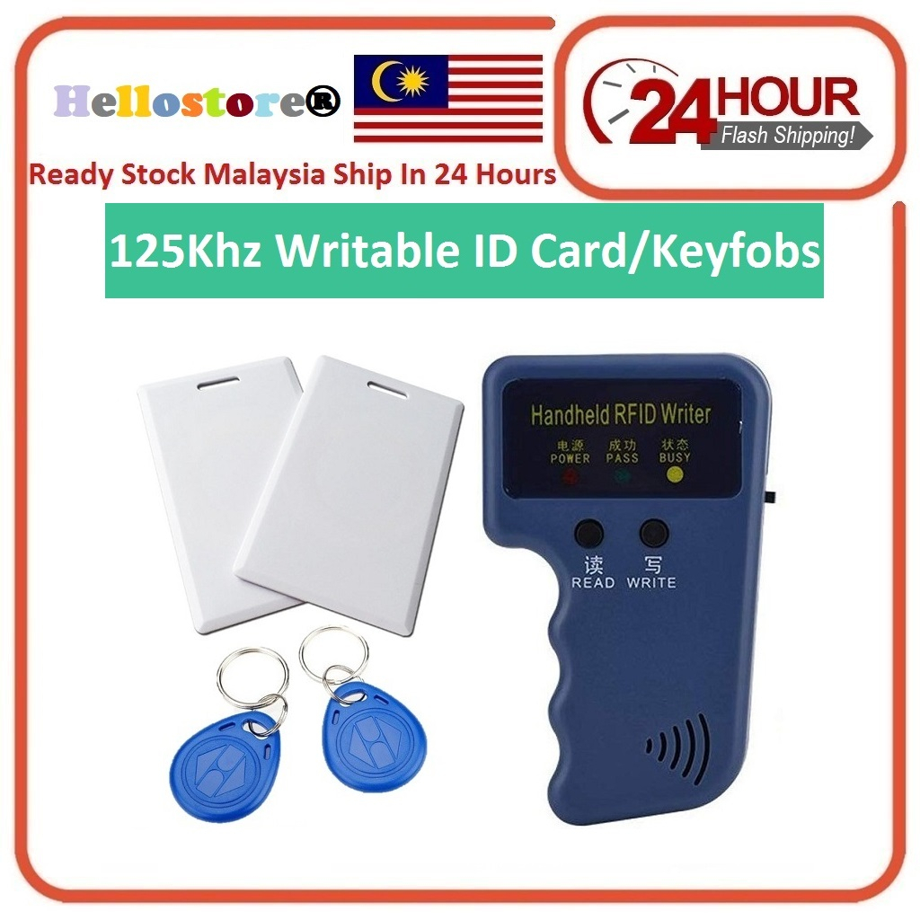 125KHz Handheld RFID Card ID Reader/Writer/Copier or Duplicator ID ...