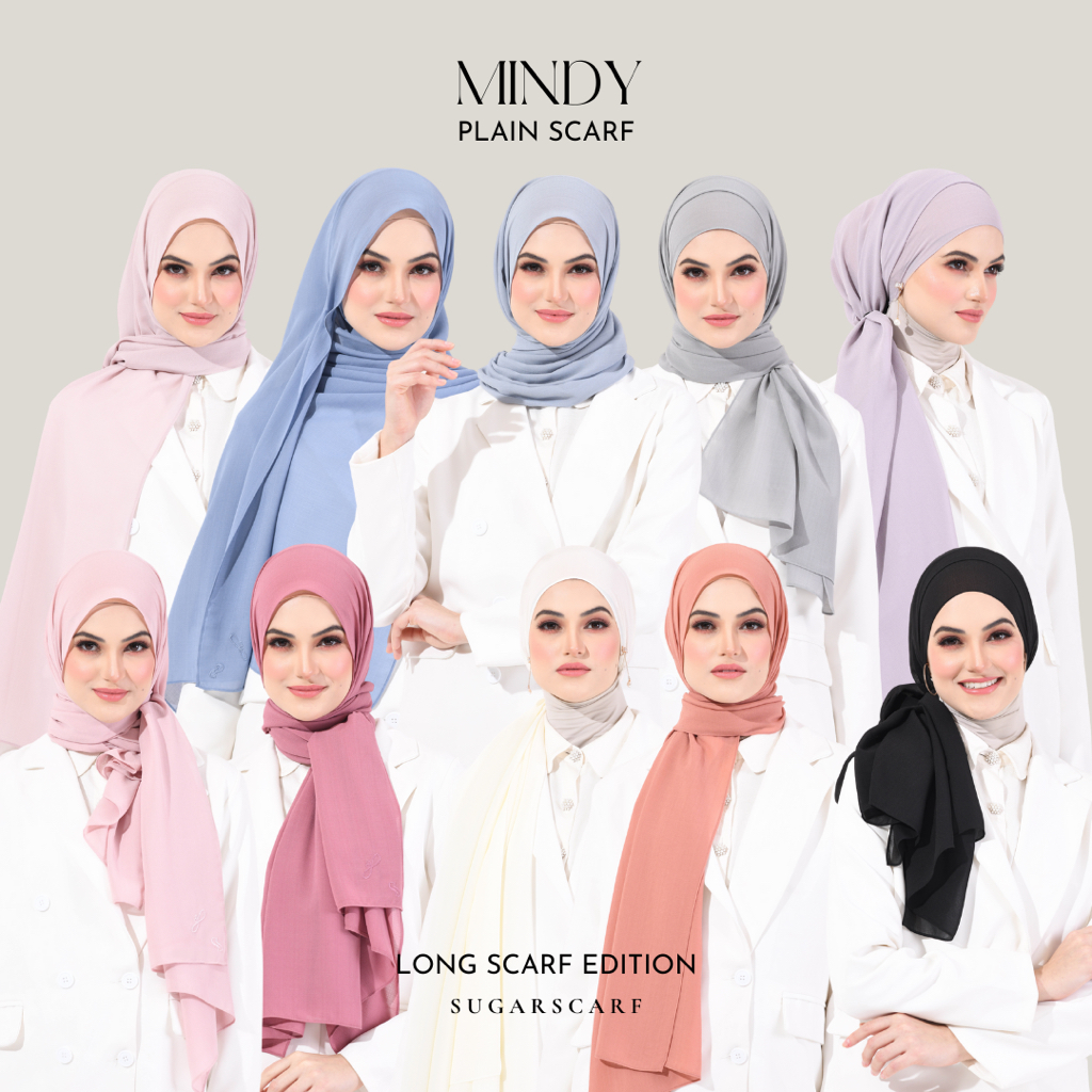 Sugarscarf Plain Scarf | Shopee Malaysia