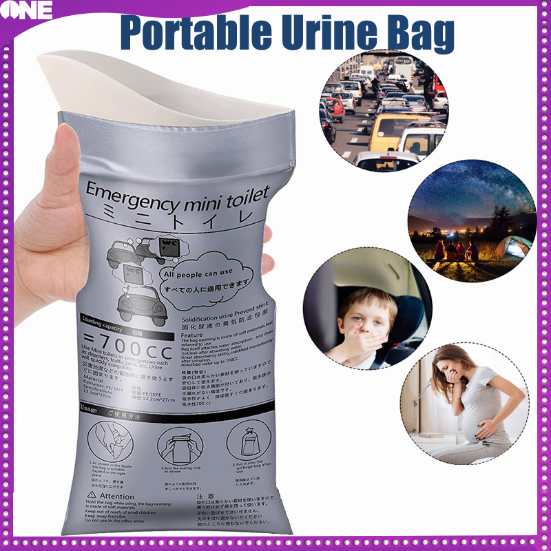 FJONE 700ML Portable Car Urine Bag Mini Toilet Urine Bag Disposable