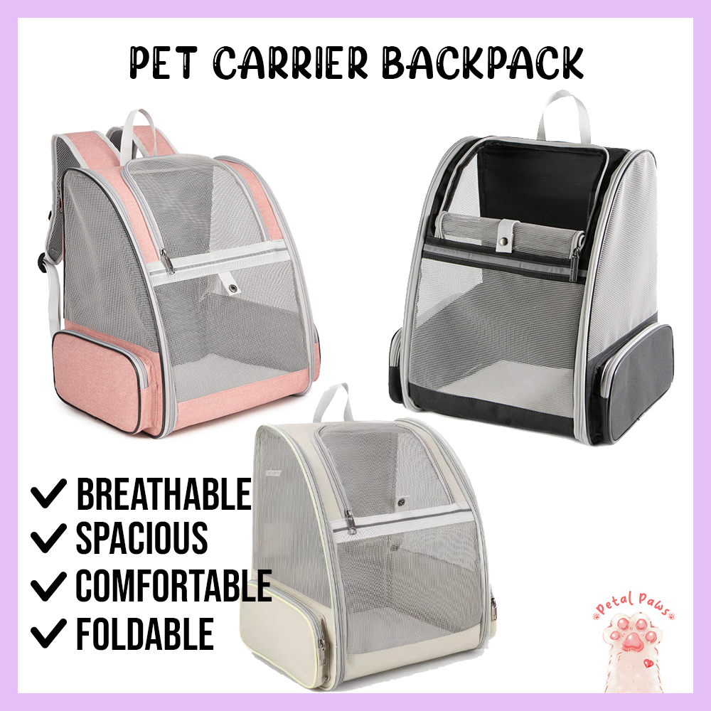 🐾READY STOCK 🐾Pet Backpack Carrier Outdoor Cat Dog Bag Beg Kucing