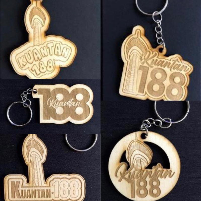 Kuantan 188 Wood Keychain (Tebal 3mm / 10cm x 5cm) | Shopee Malaysia