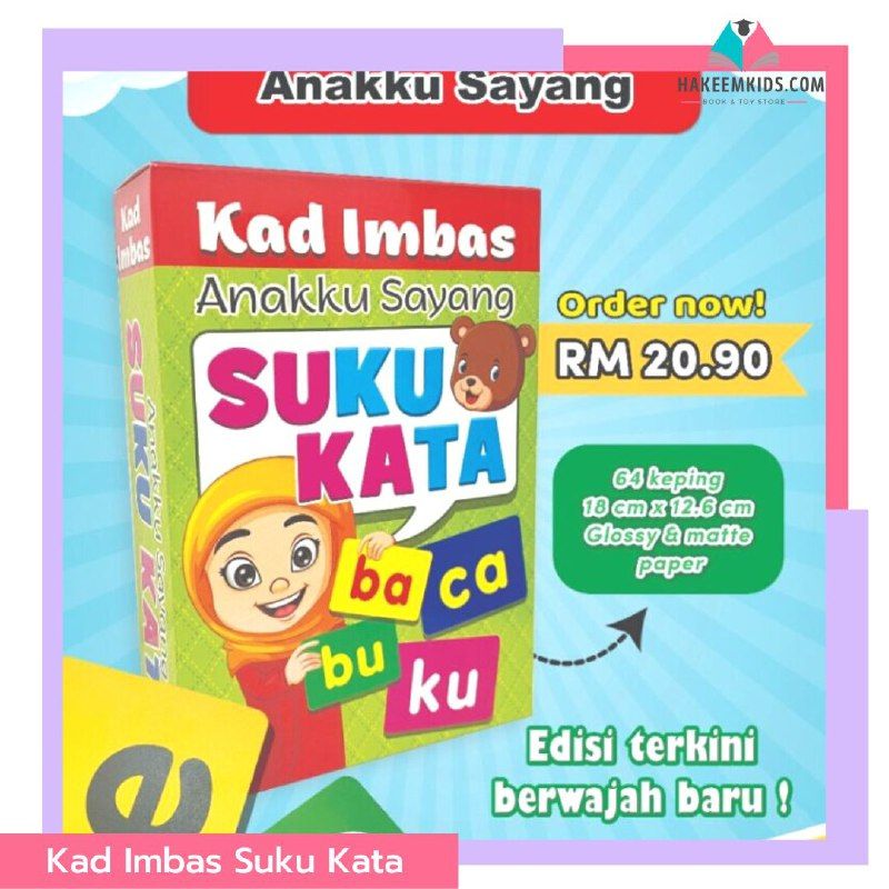 READY STOCK FLASH CARD SUKU KATA KAD IMBAS SUKU KATA (NEW COVER ...