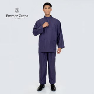 Emmer Zecna - Men's Cotton Mix Mandarin Collar Regular Fit Long