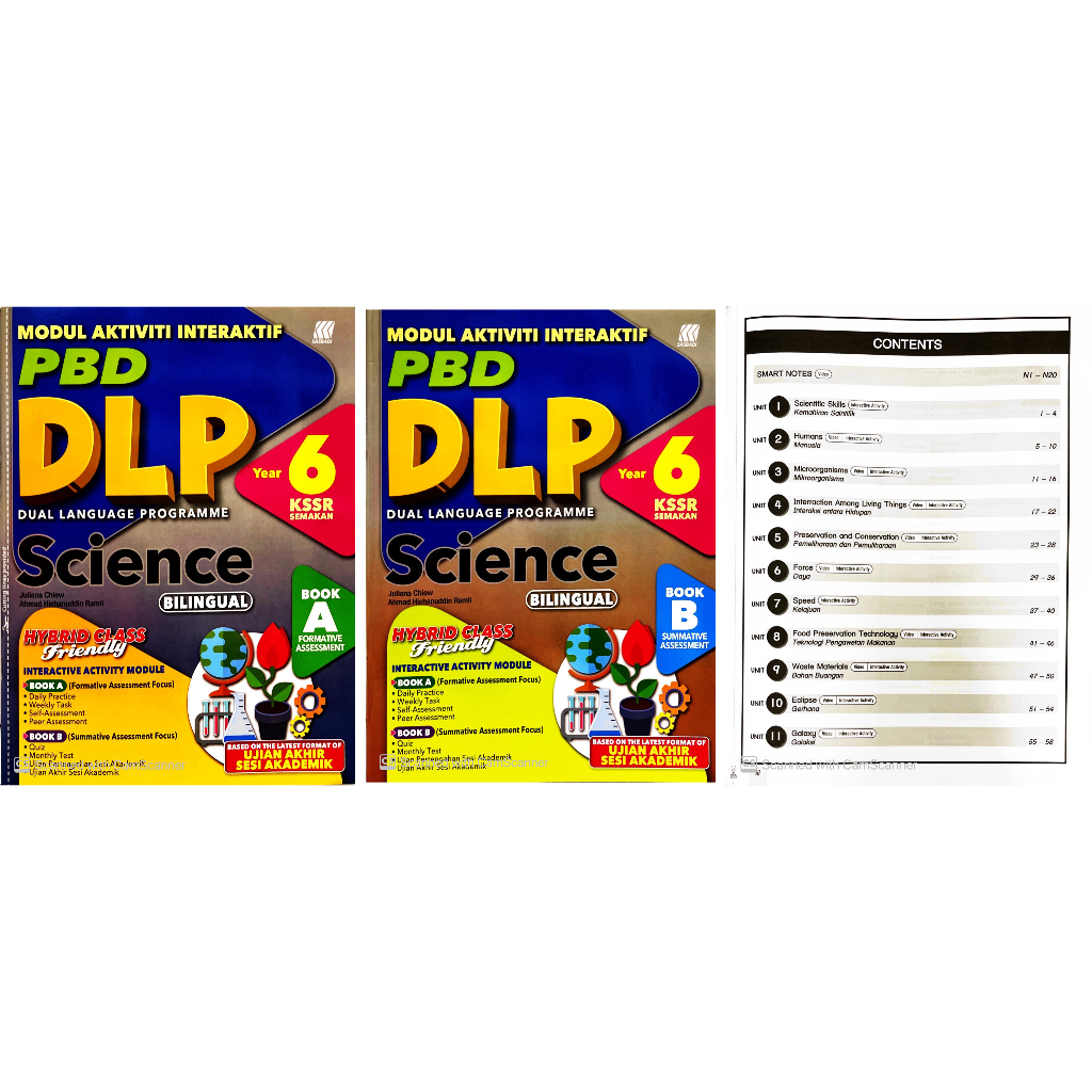 【Sasbadi】Modul Aktiviti Interaktif PBD DLP Mathematics / Science Year 1 ...