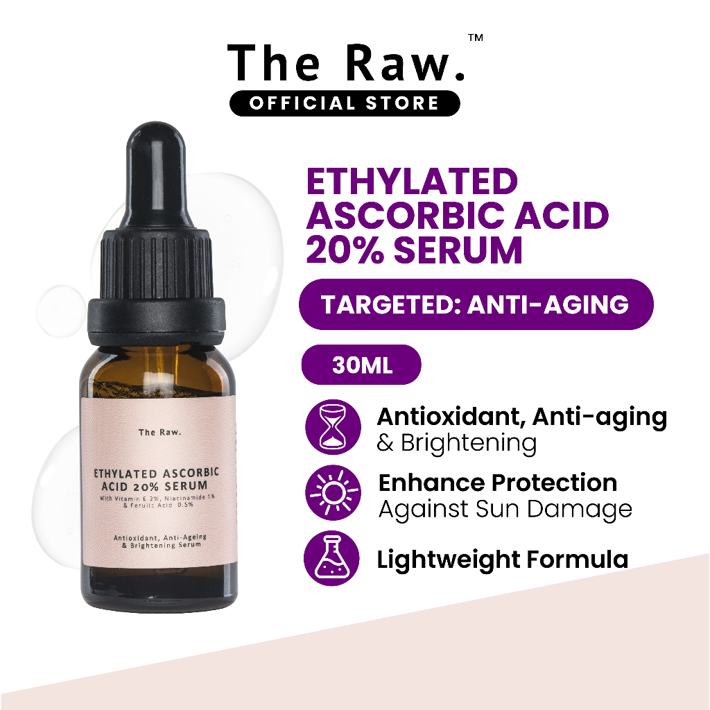 The Raw. Ethylated Ascorbic Acid 20% Serum | Shopee Malaysia