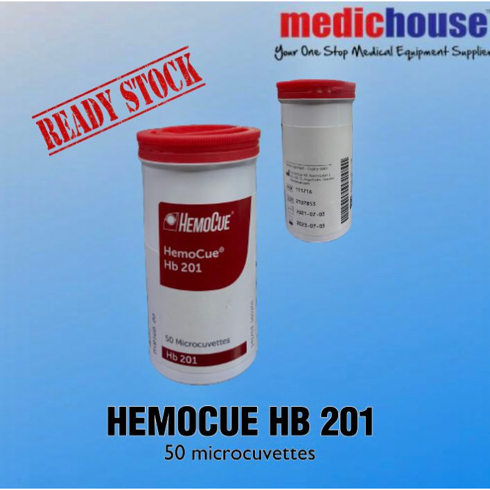 HEMOCUE HB201 50 Microcuvettes (EXP: 03-07-2023) | Shopee Malaysia