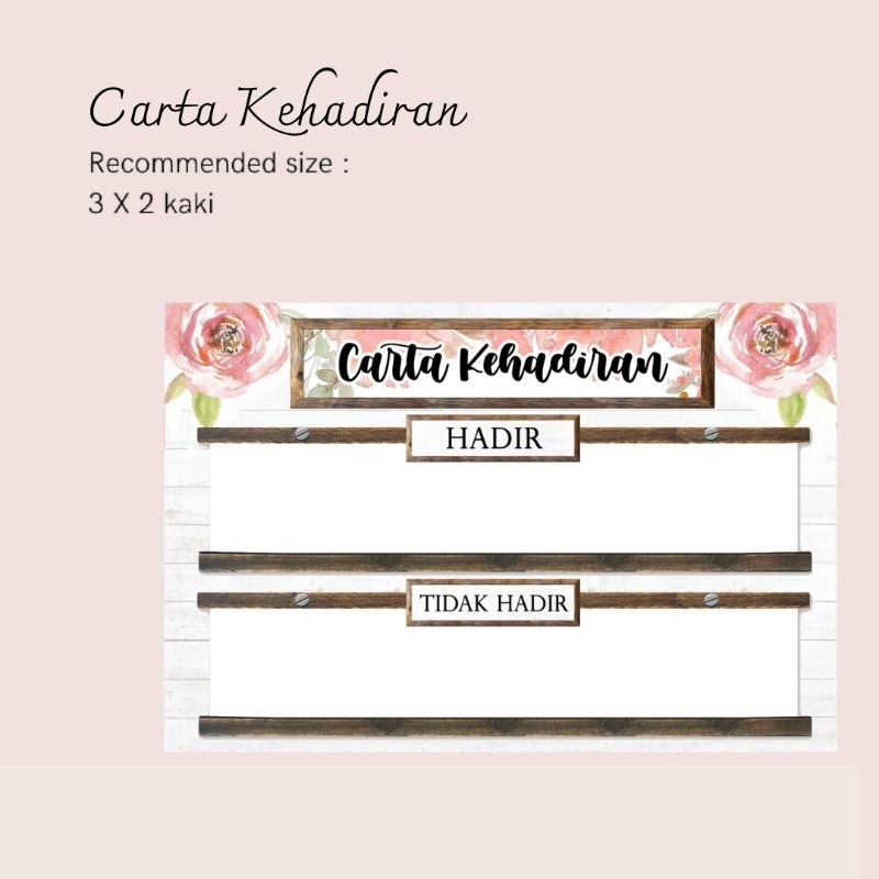 *SOFTCOPY* Carta Kehadiran - Hiasan & Keceriaan Kelas PAK21 | Shopee ...