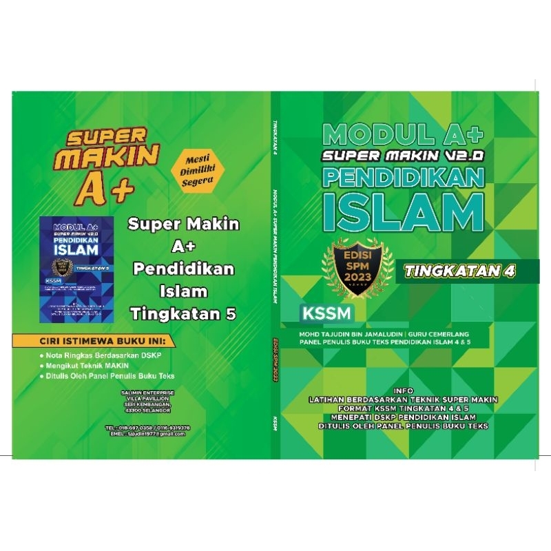 BUKU NOTA PENDIDIKAN ISLAM TINGKATAN 4 KSSM (Ditulis Oleh Penulis Buku ...