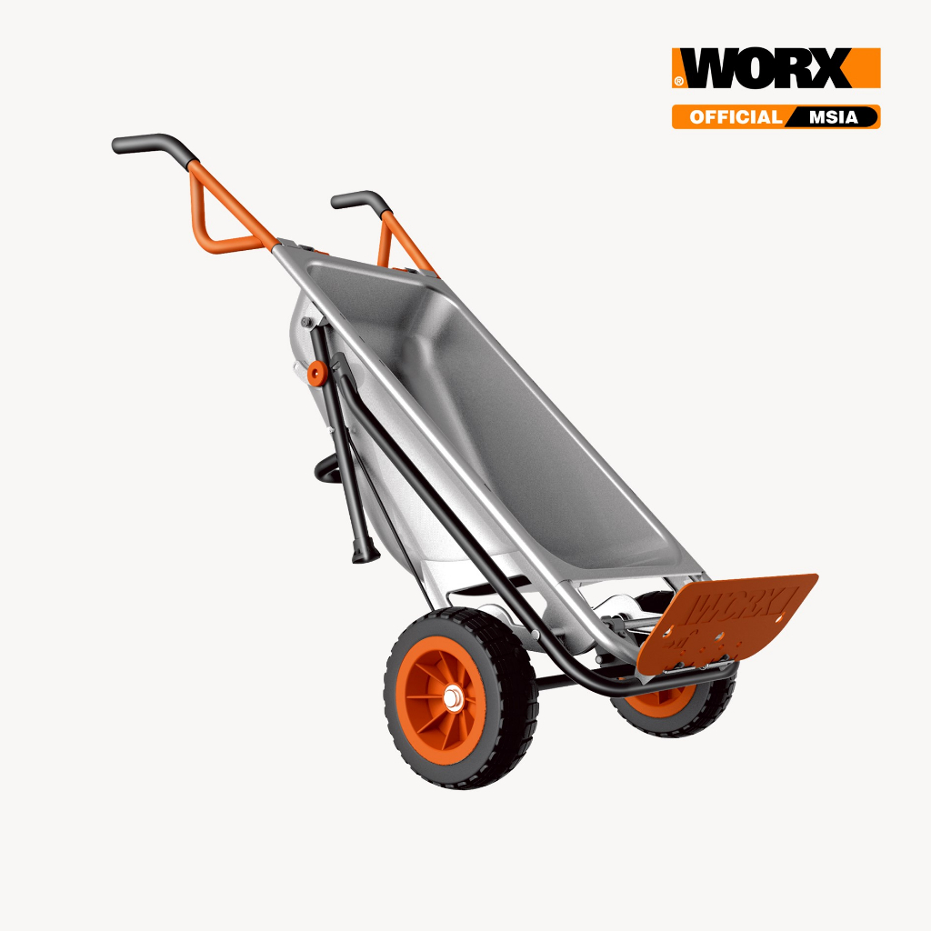 WORX WG050 AEROCART 8-IN-1 WHEELBARROW / YARD CART / DOLLY ...