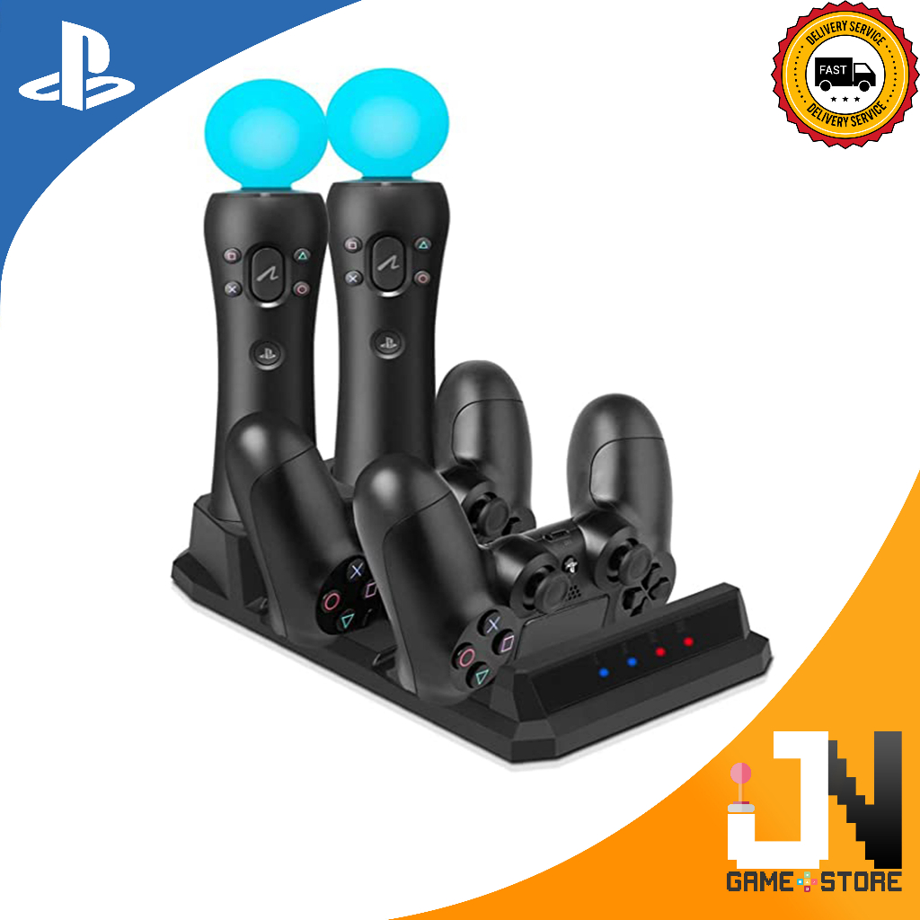 KJH PS4 Charging Stand For Dualshock 4 / PS4 Controller & PS Move (NEW ...