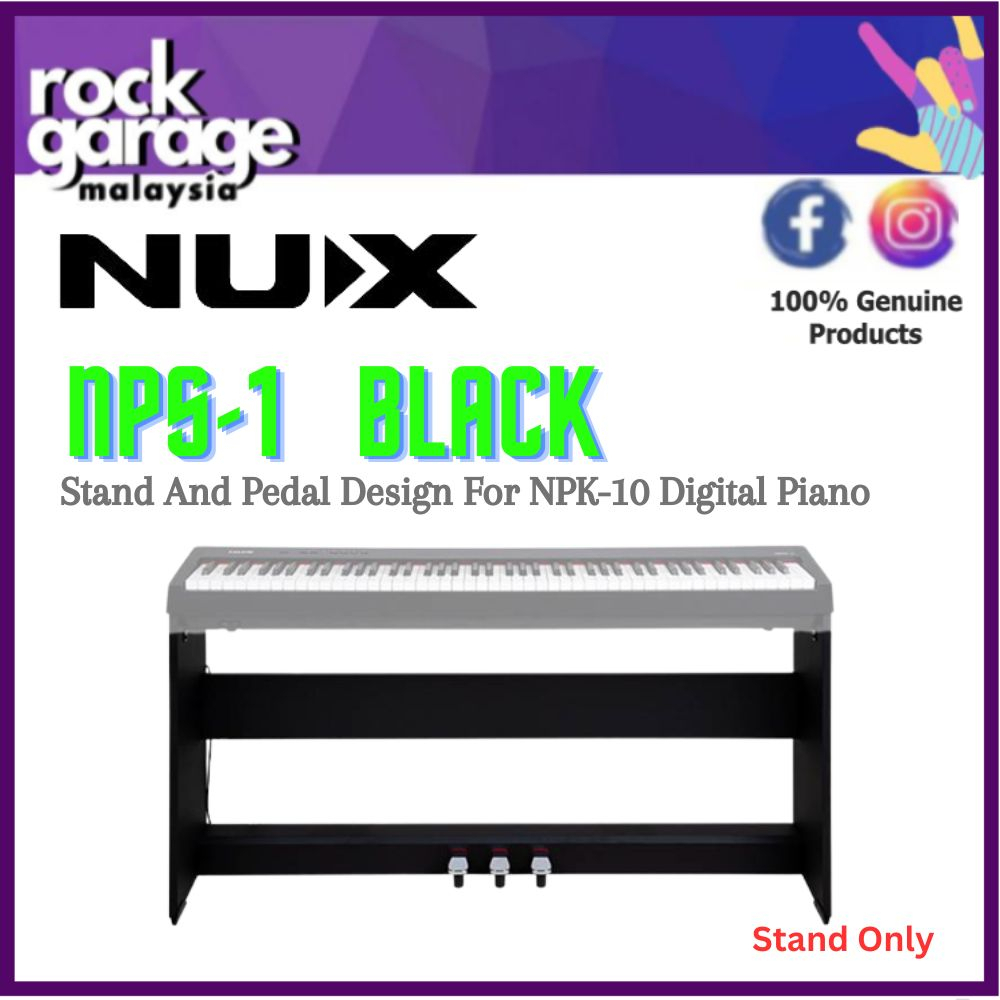 Nux NPS-1 Stand And Pedal Design For NPK-10 Digital Piano - White ...