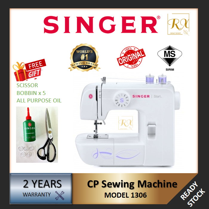[BUBBLE WRAP] SINGER START 1306 PORTABLE ZIGZAG SEWING MACHINE MESIN