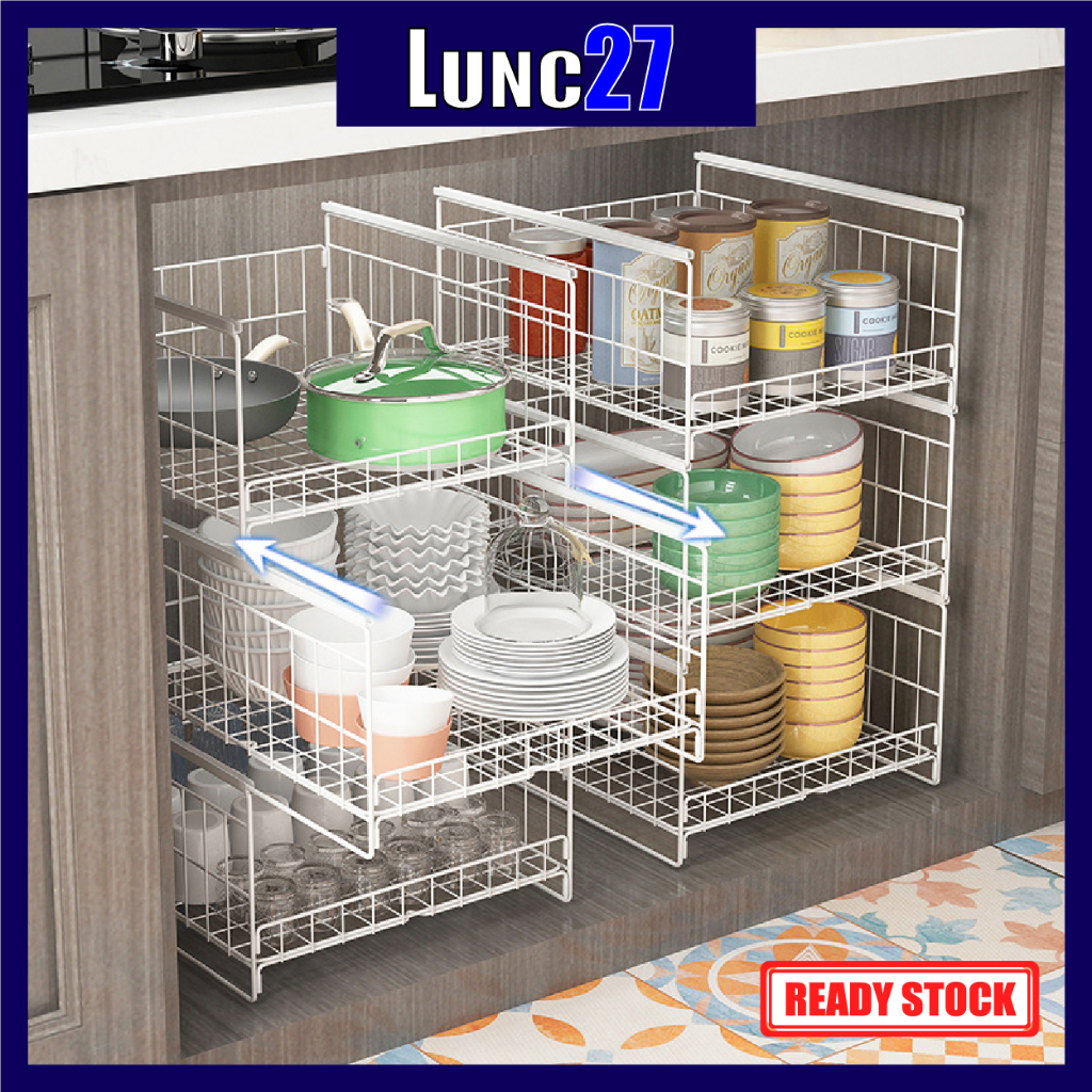 kitchen pull out basket / multifunction pull out storage rack