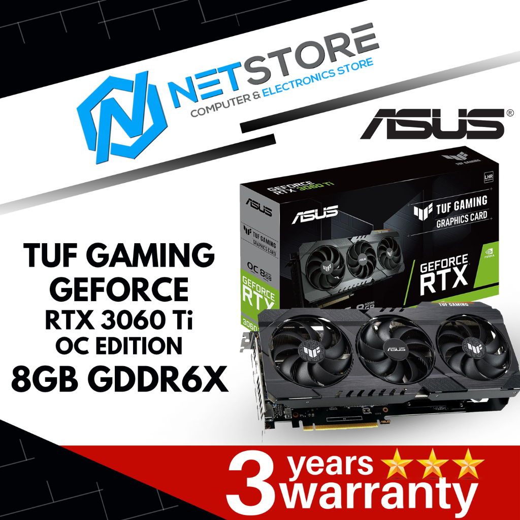 ASUS TUF GAMING GEFORCE RTX 3060 Ti OC EDITION 8GB GDDR6X GRAPHICS