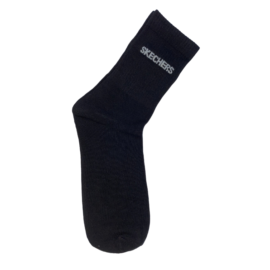 Black skechers socks sales